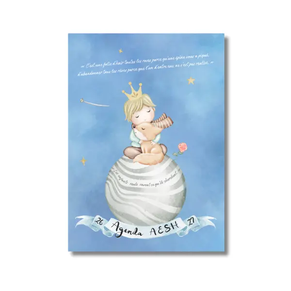 Agenda de bord AESH 2026-2027 Noteia Le Petit Prince